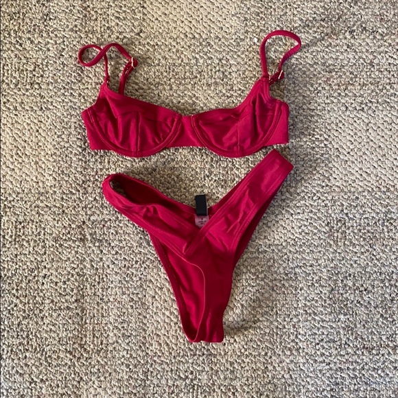 ASOS Red Underwire Bikini - Picture 2 of 4